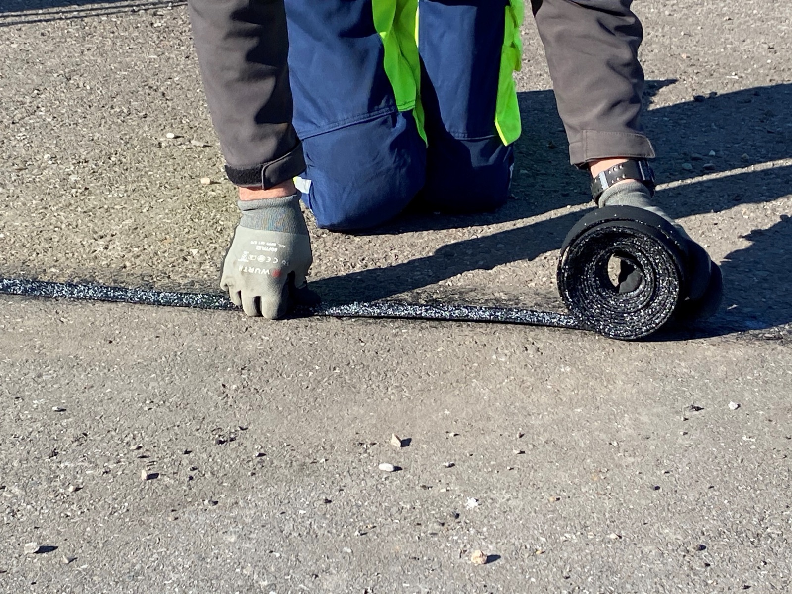 BandFill detaljer av påføring
